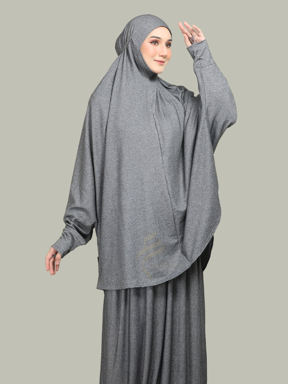 ZAHRAH Telekung Denim