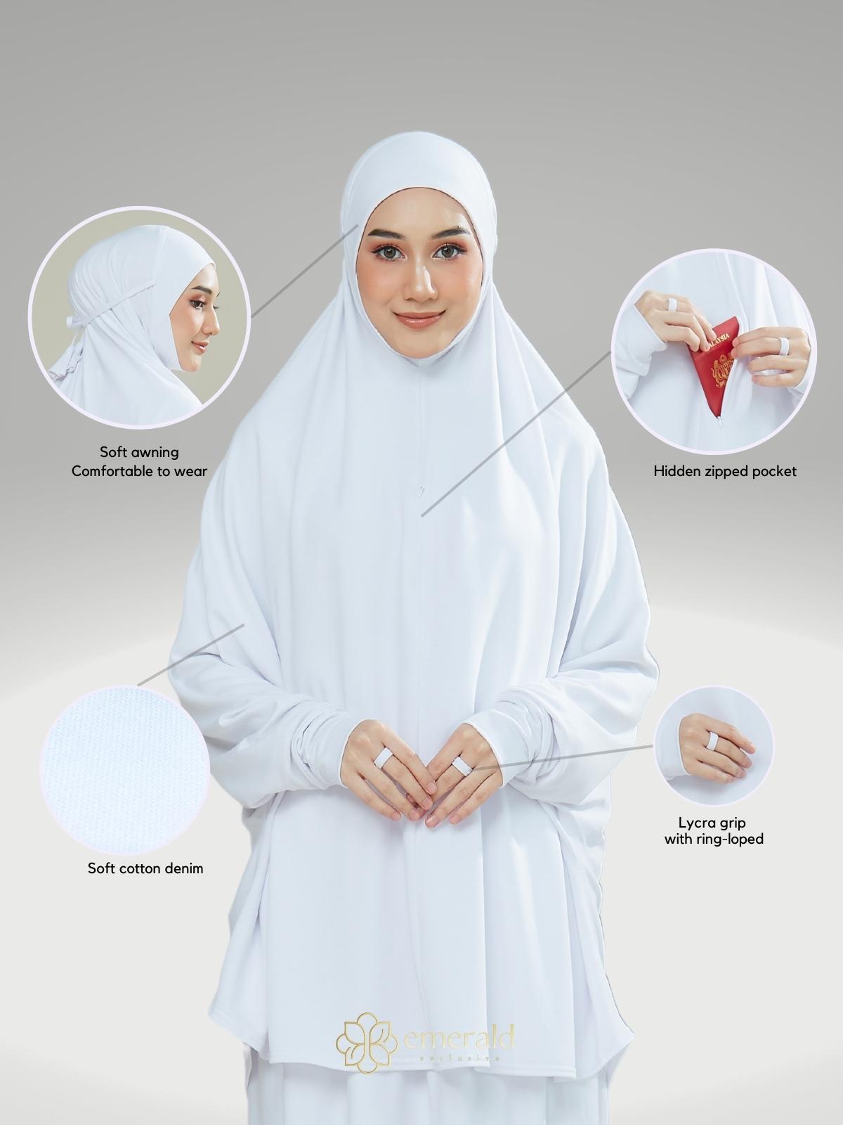 ZAHRAH Telekung Denim