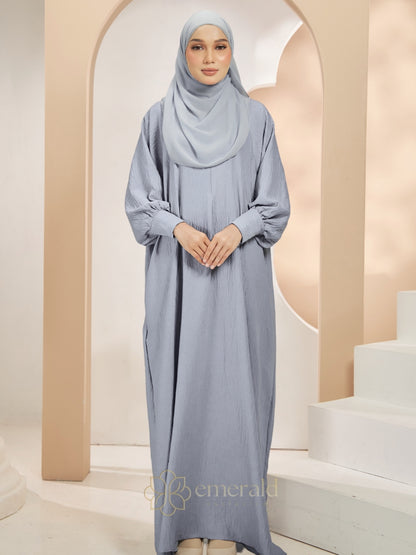 HUMAIRA Kaftan Jubah | Satin Airflow Modest Dress Malaysia – Emerald Exclusive