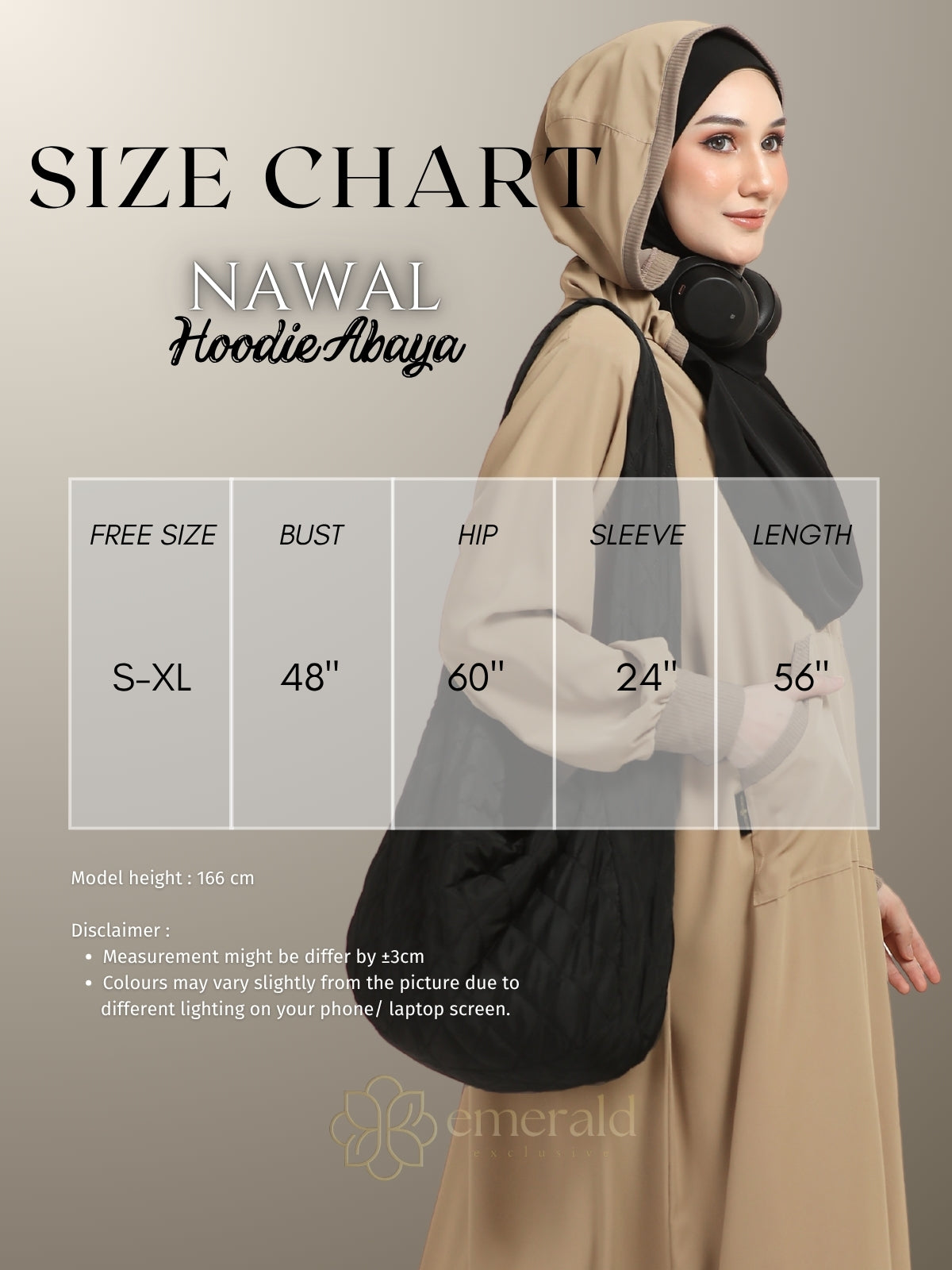 NAWAL Hoodie Abaya