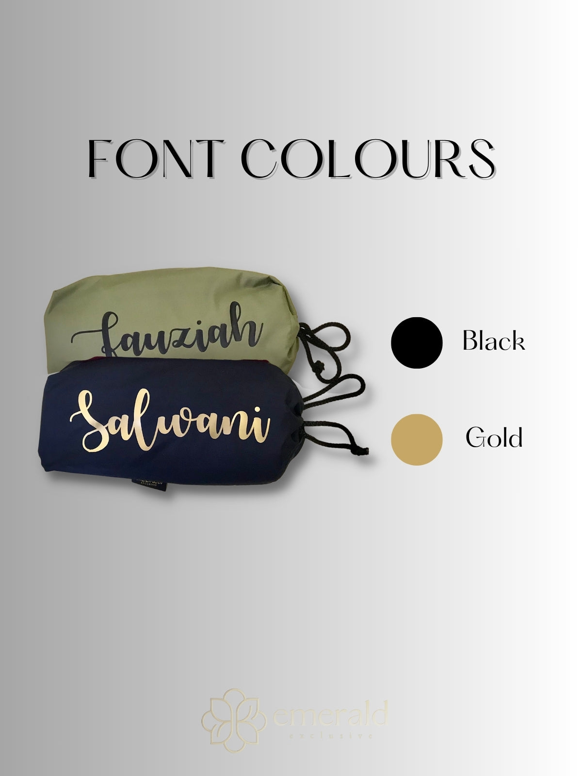 Pouch Bag with Customized Name