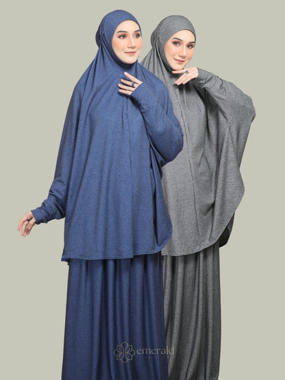 ZAHRAH Telekung Denim