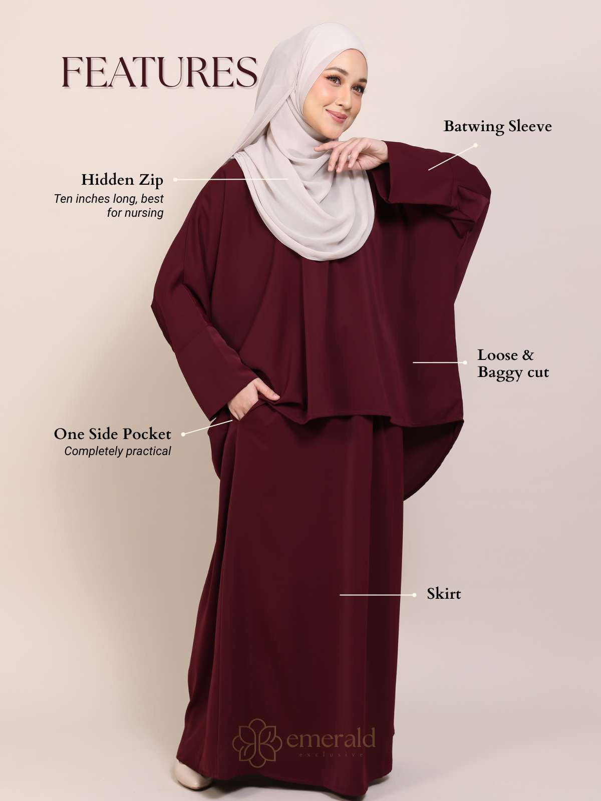 FARHA Blouse & Skirt