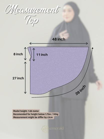 ZAHRAH Telekung Denim