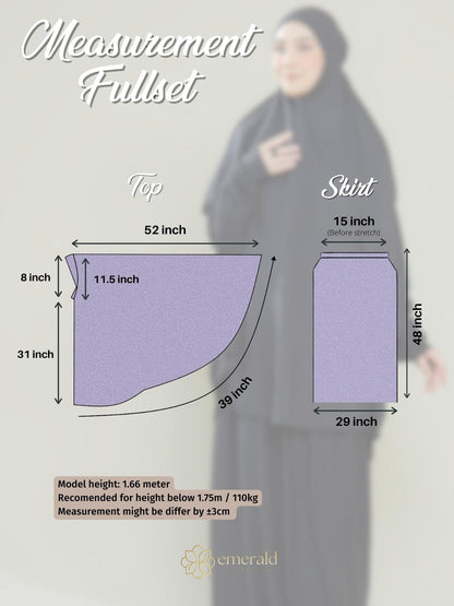 ZAHRAH Telekung Denim